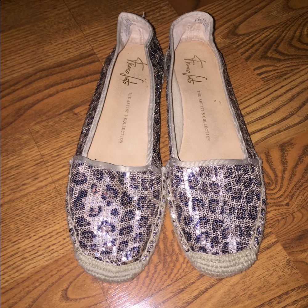 6.5 Franco Sarto Espadrilles Cheetah